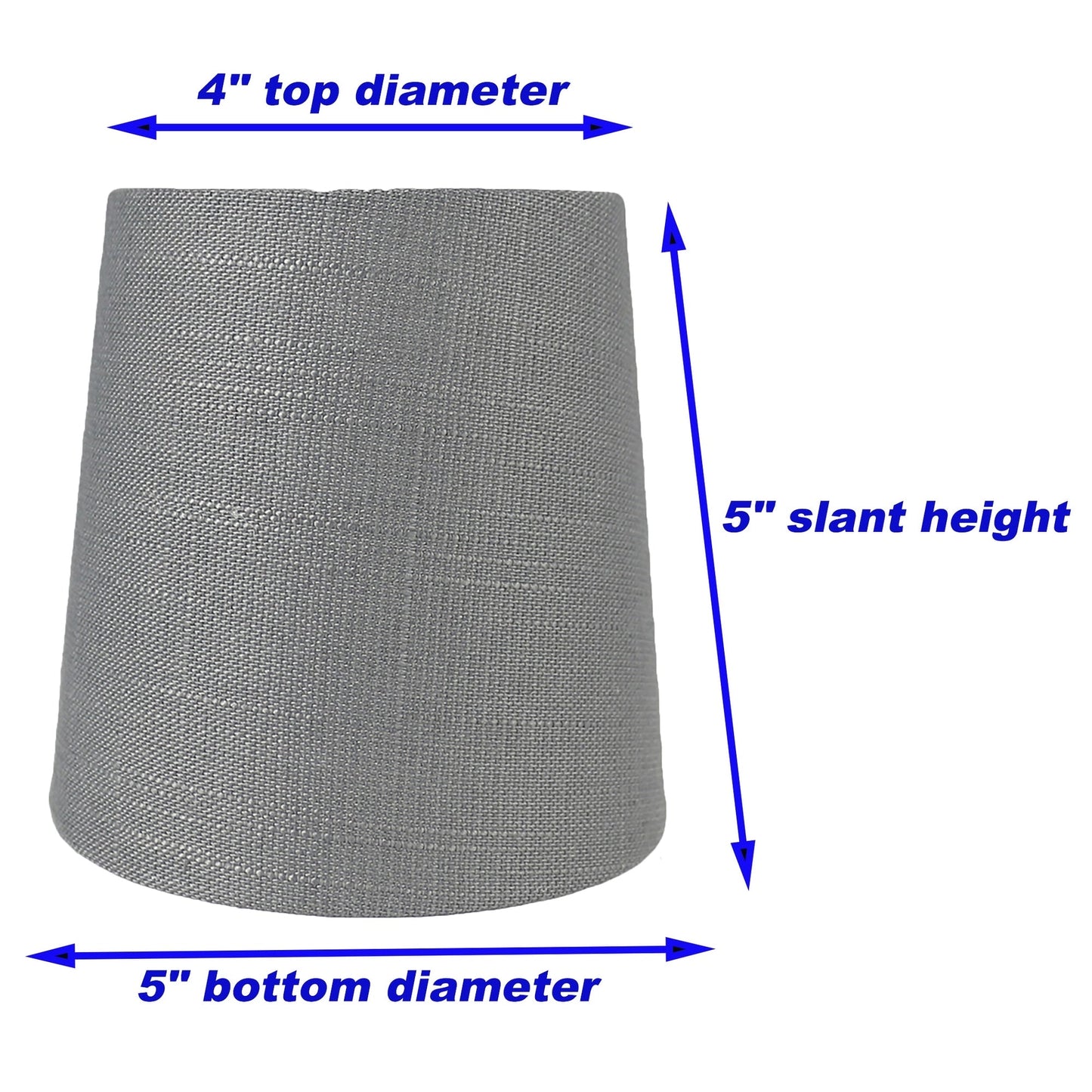 Abat-jour à pince en lin MERIVILLE pour lustre, 10 cm x 12,5 cm x 12,5 cm