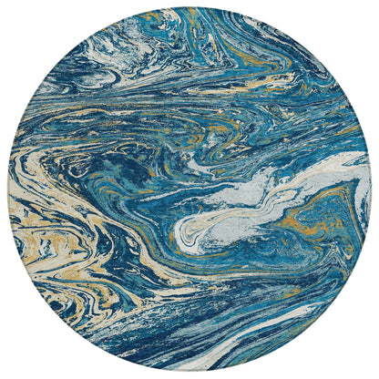 Tapis Chantille à motifs abstraits, lavable en machine, pour intérieur et extérieur