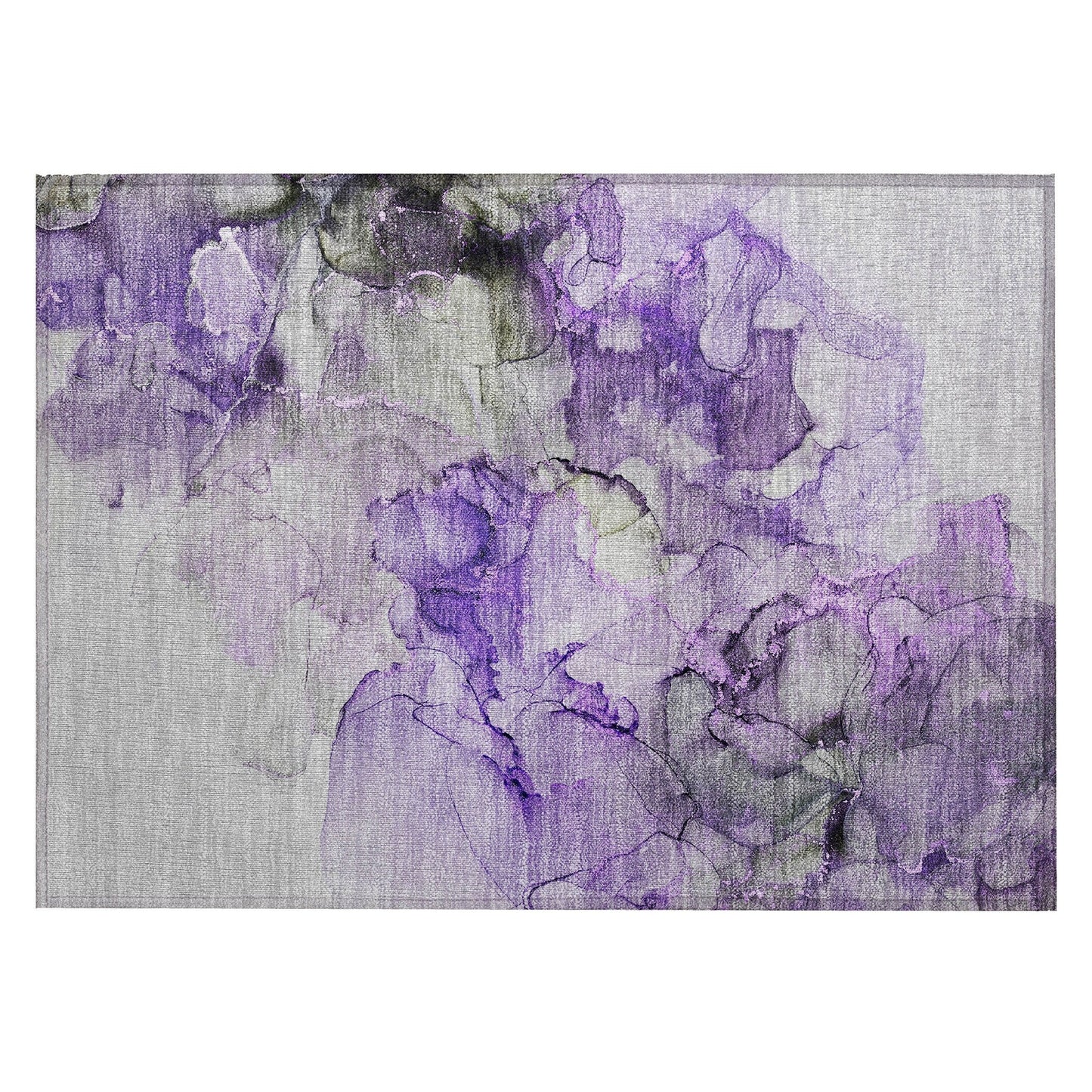 Tapis Chantille abstrait lavable en machine pour intérieur/extérieur