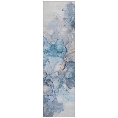 Tapis Chantille abstrait lavable en machine pour intérieur/extérieur