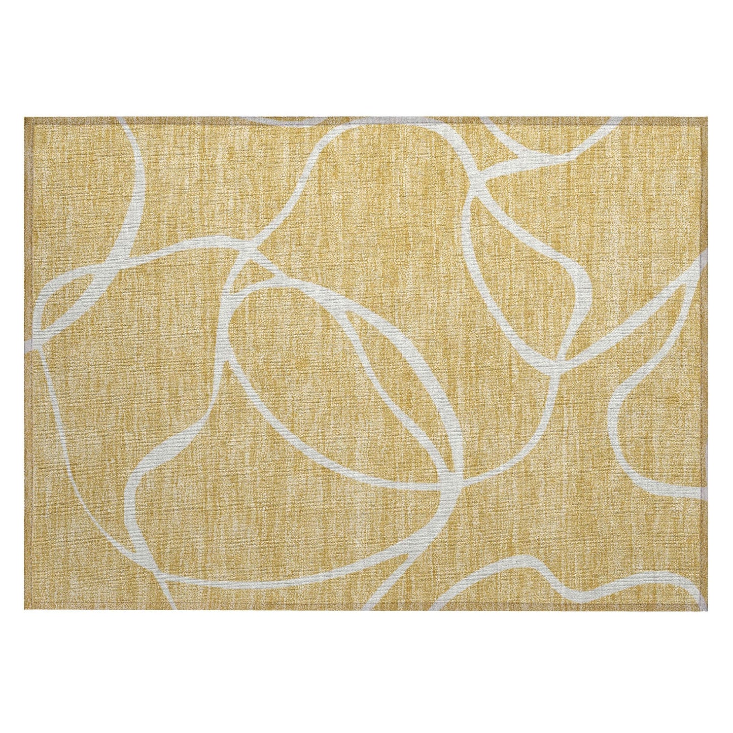 Tapis Chantille moderne abstrait lavable en machine pour intérieur/extérieur