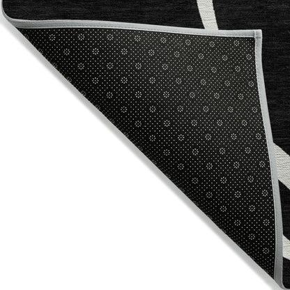 Tapis Chantille moderne abstrait lavable en machine pour intérieur/extérieur