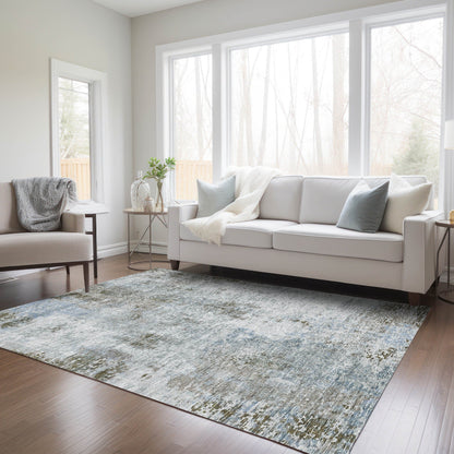 Tapis moderne abstrait Chantille lavable en machine pour intérieur/extérieur