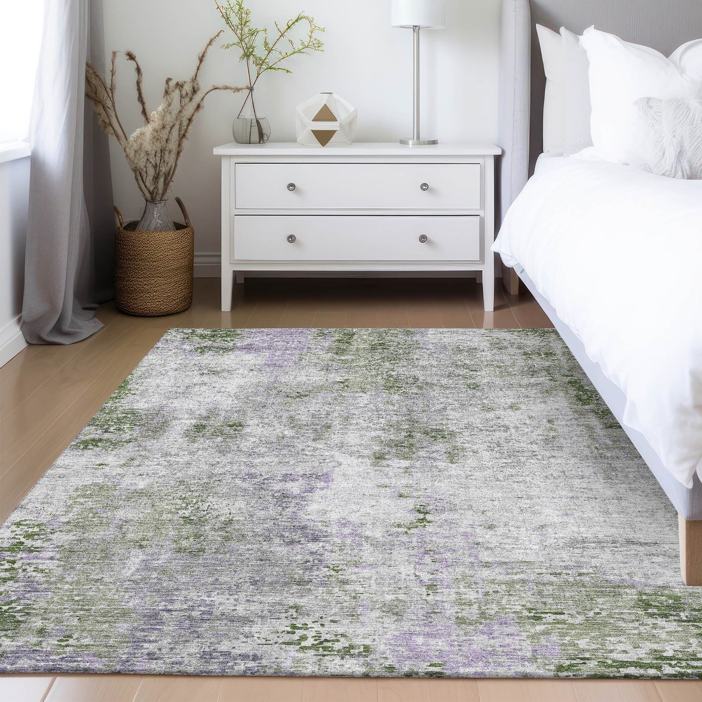 Tapis moderne abstrait Chantille lavable en machine pour intérieur/extérieur