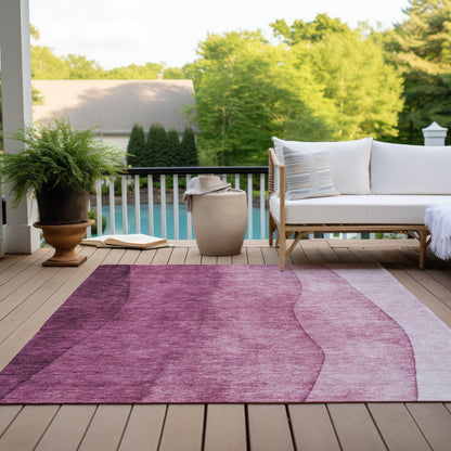Tapis Chantille contemporain ombré lavable en machine pour intérieur/extérieur