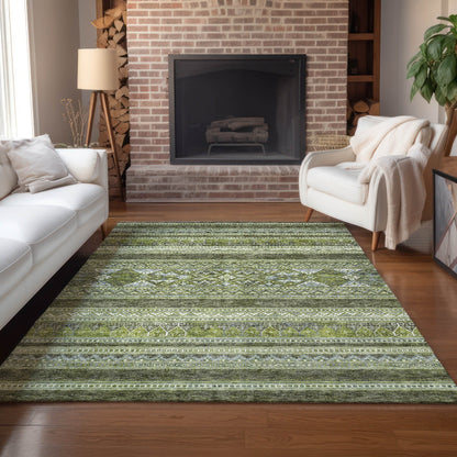 Tapis Chantille tribal bohème lavable en machine pour intérieur/extérieur