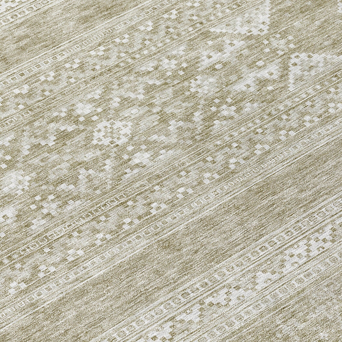 Tapis Chantille tribal bohème lavable en machine pour intérieur/extérieur