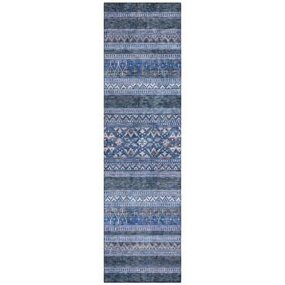 Tapis Chantille tribal bohème lavable en machine pour intérieur/extérieur