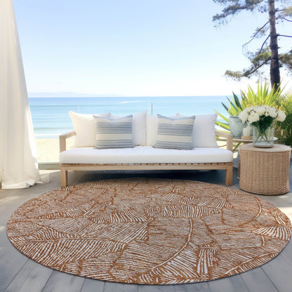 Tapis Chantille Tropical Palm lavable en machine pour intérieur/extérieur