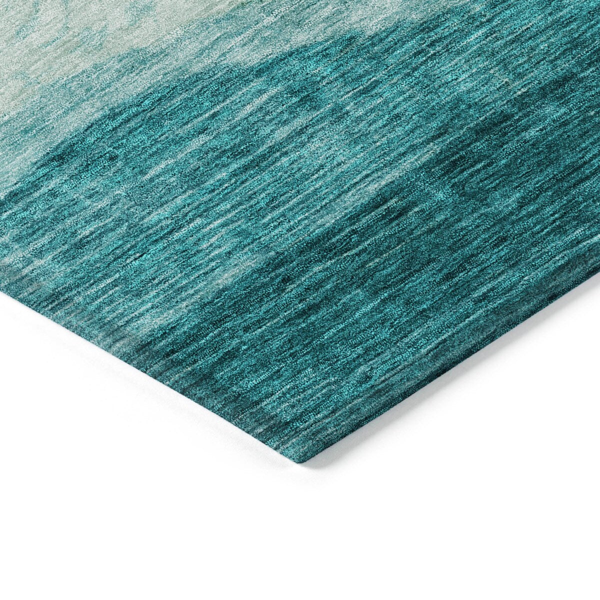 Tapis Chantille contemporain à vagues, lavable en machine, pour intérieur et extérieur