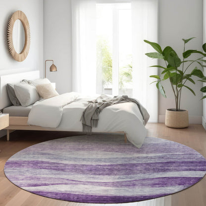 Tapis Chantille contemporain à vagues, lavable en machine, pour intérieur et extérieur