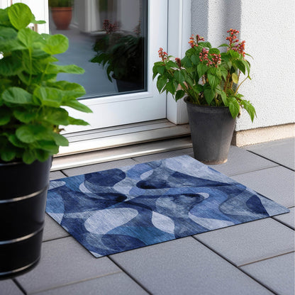 Tapis Chantille moderne lavable en machine pour intérieur/extérieur