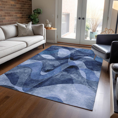 Tapis Chantille moderne lavable en machine pour intérieur/extérieur