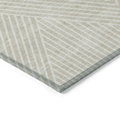 Tapis Chantille géométrique moderne lavable en machine pour intérieur/extérieur