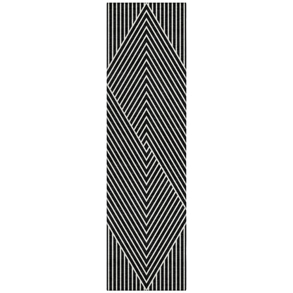 Tapis Chantille géométrique moderne lavable en machine pour intérieur/extérieur