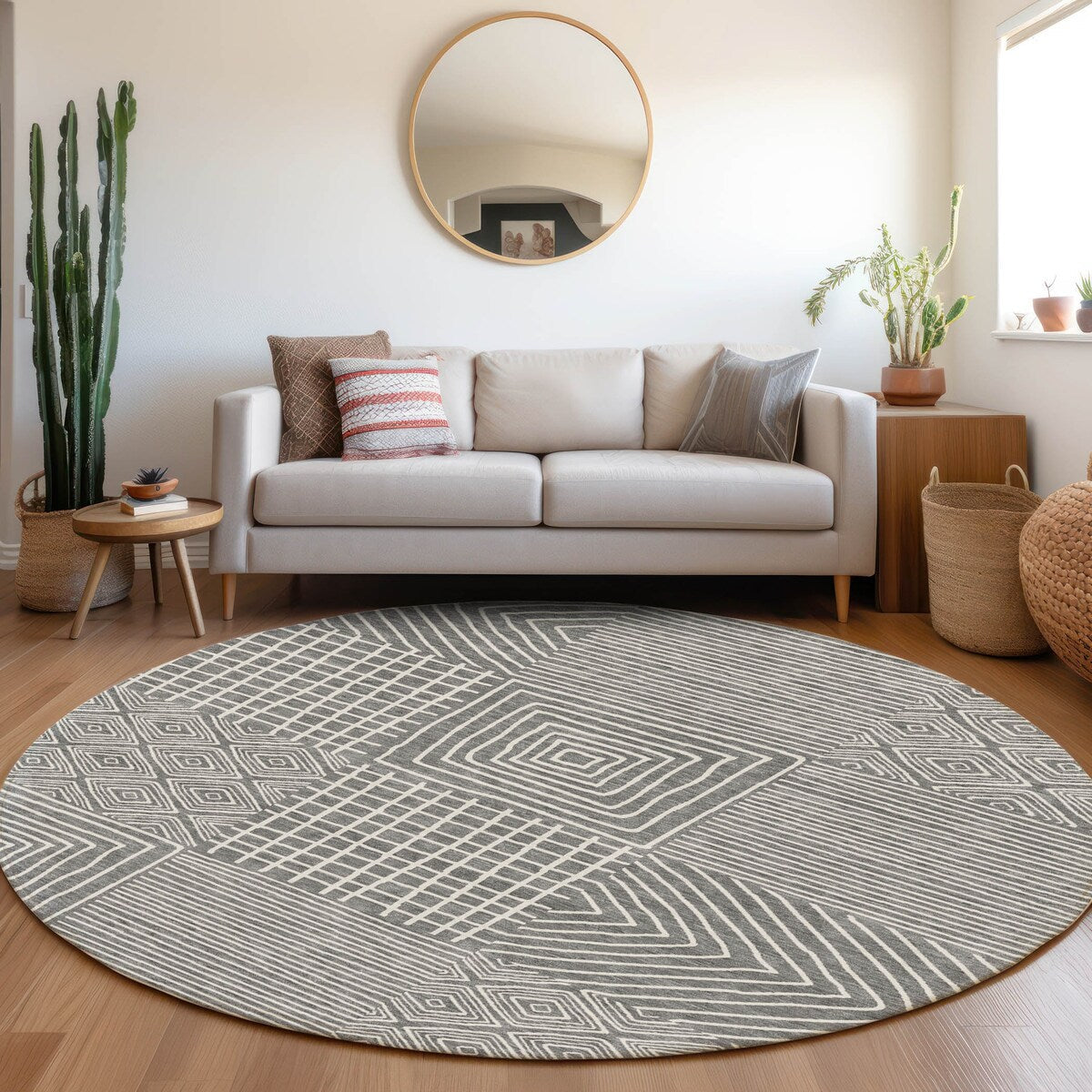 Tapis moderne en mosaïque Chantille lavable en machine pour intérieur/extérieur