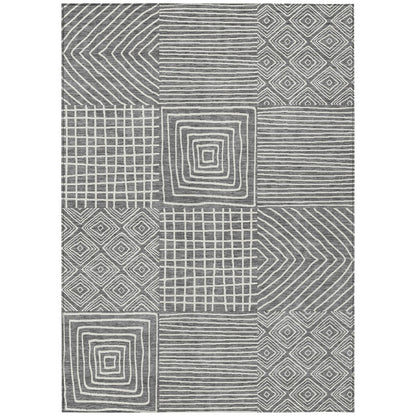 Tapis moderne en mosaïque Chantille lavable en machine pour intérieur/extérieur