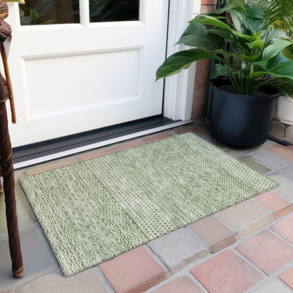 Tapis Chantille à rayures modernes, lavable en machine, pour intérieur et extérieur