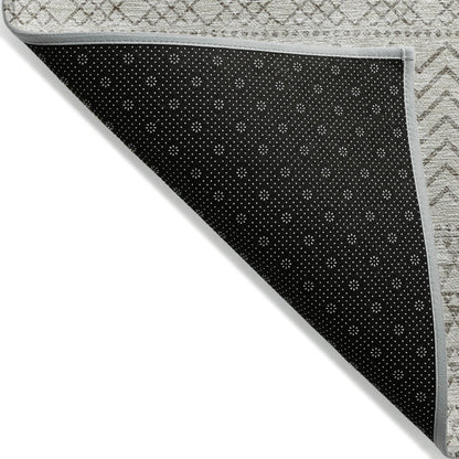 Tapis Chantille à rayures modernes, lavable en machine, pour intérieur et extérieur