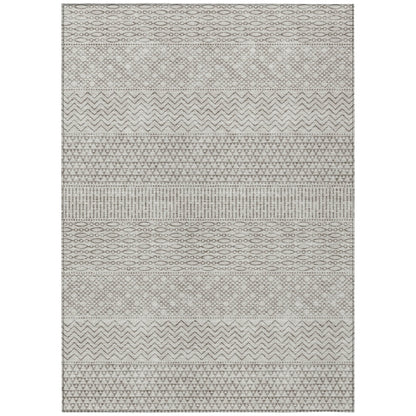 Tapis Chantille à rayures modernes, lavable en machine, pour intérieur et extérieur