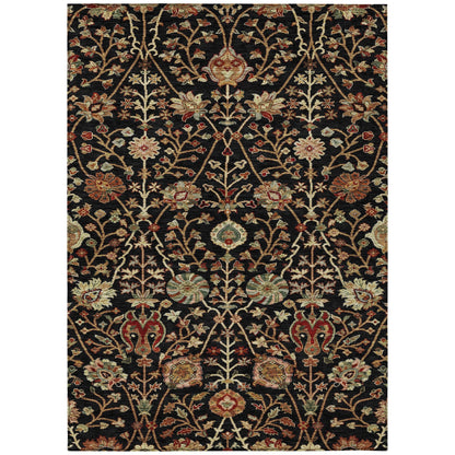 Tapis traditionnel Kashan Chantille lavable en machine pour intérieur/extérieur