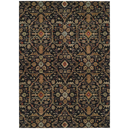Tapis persan traditionnel en chantille lavable en machine pour intérieur/extérieur