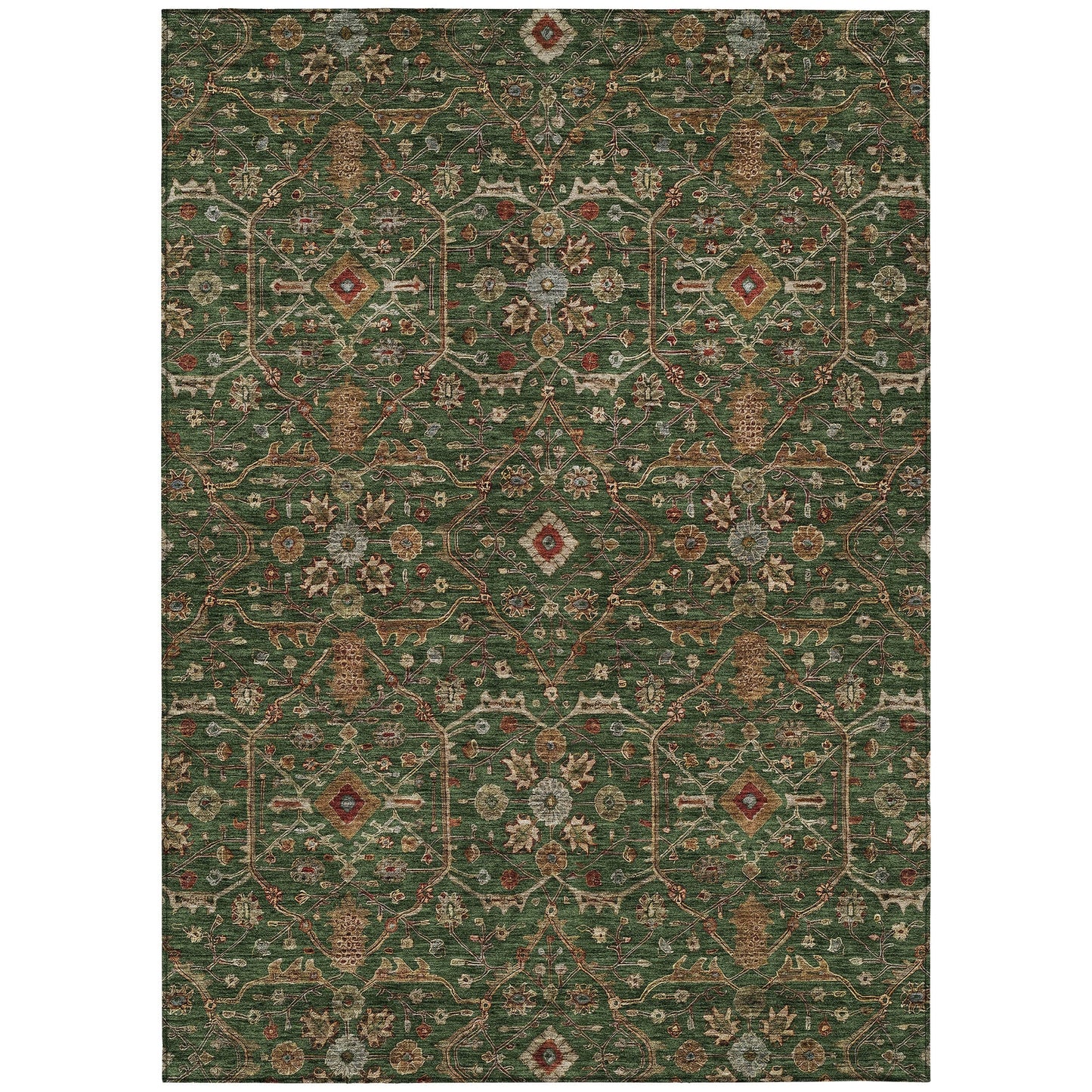 Tapis persan traditionnel en chantille lavable en machine pour intérieur/extérieur