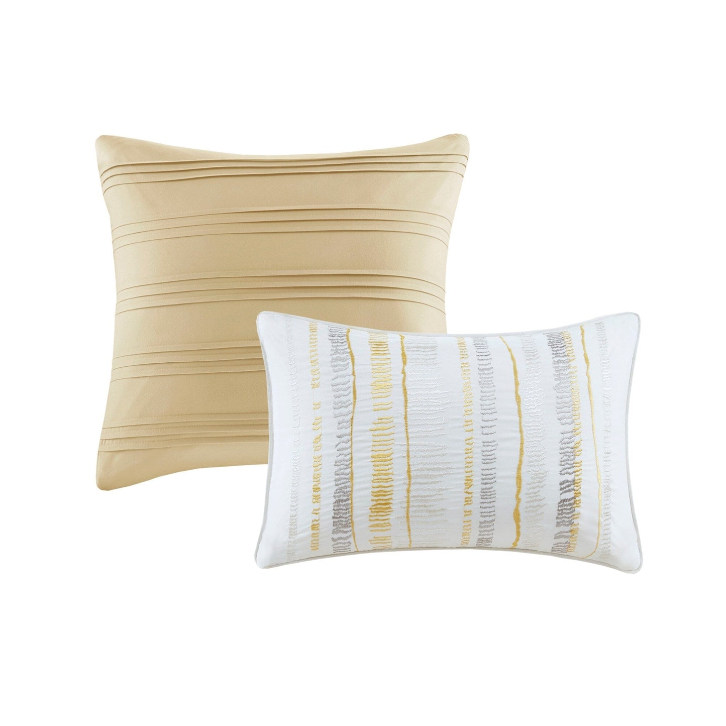 Collection de couettes et de courtepointes imprimées en seersucker 8 pièces Madison Park Anchorage