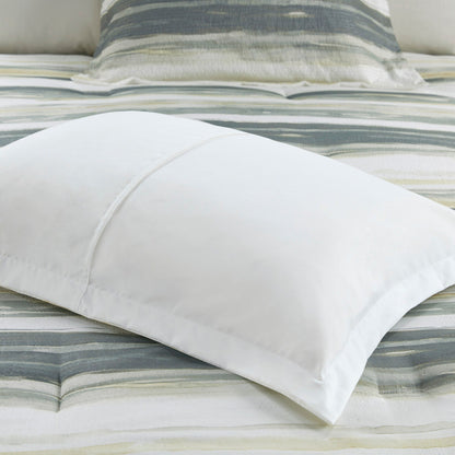 Collection de couettes et de courtepointes imprimées en seersucker 8 pièces Madison Park Anchorage