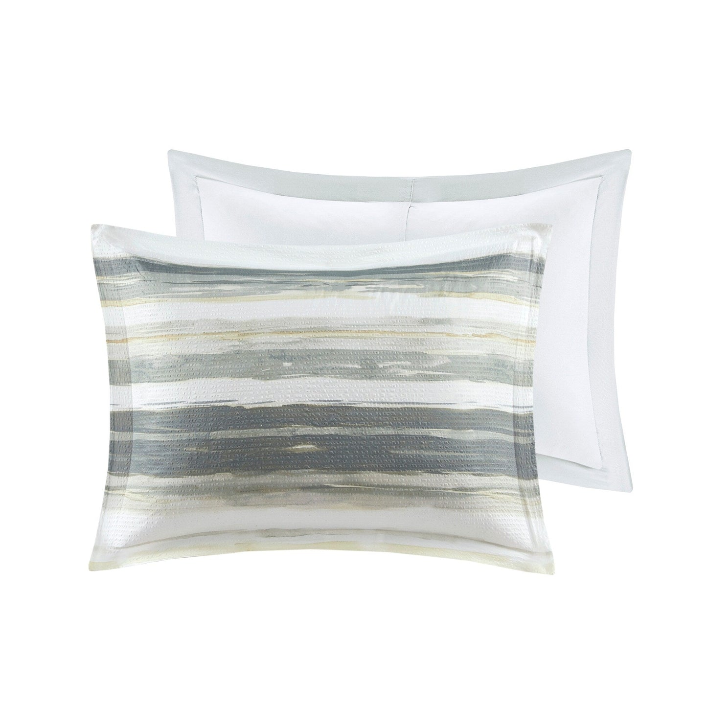 Collection de couettes et de courtepointes imprimées en seersucker 8 pièces Madison Park Anchorage