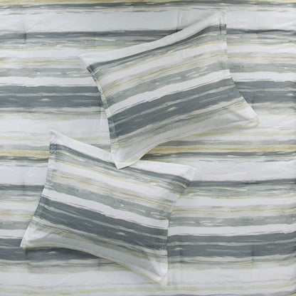 Collection de couettes et de courtepointes imprimées en seersucker 8 pièces Madison Park Anchorage