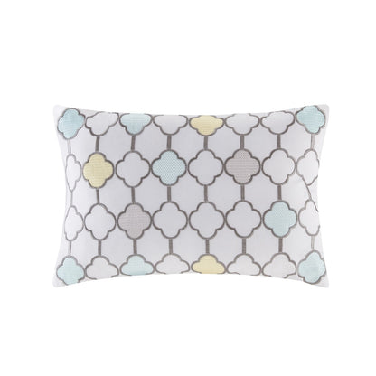 Ensemble de couette 9 pièces Madison Park Essentials Pelham Bay jaune/turquoise avec draps en coton