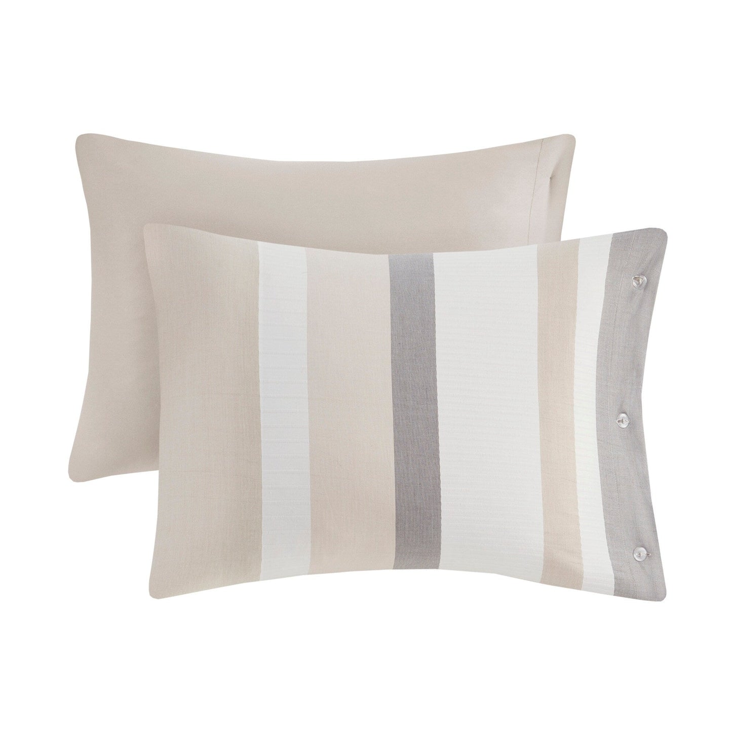 Ensemble de couette jacquard 5 pièces Madison Park Levi Blue/Naturel