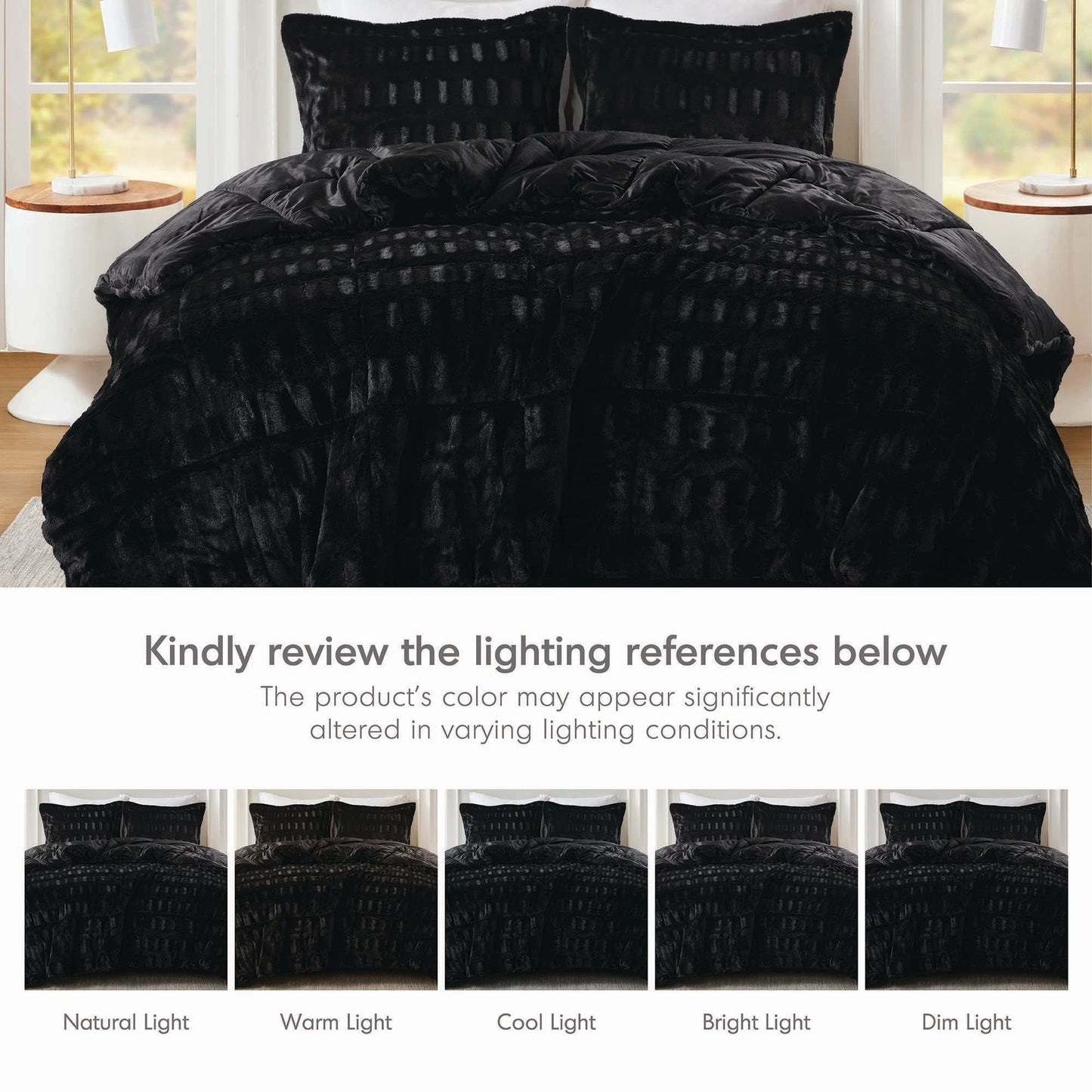 Ensemble de couette en fourrure longue imprimée Madison Park Margot