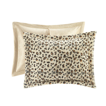 Madison Park Ensemble d'édredon en fausse fourrure Marselle