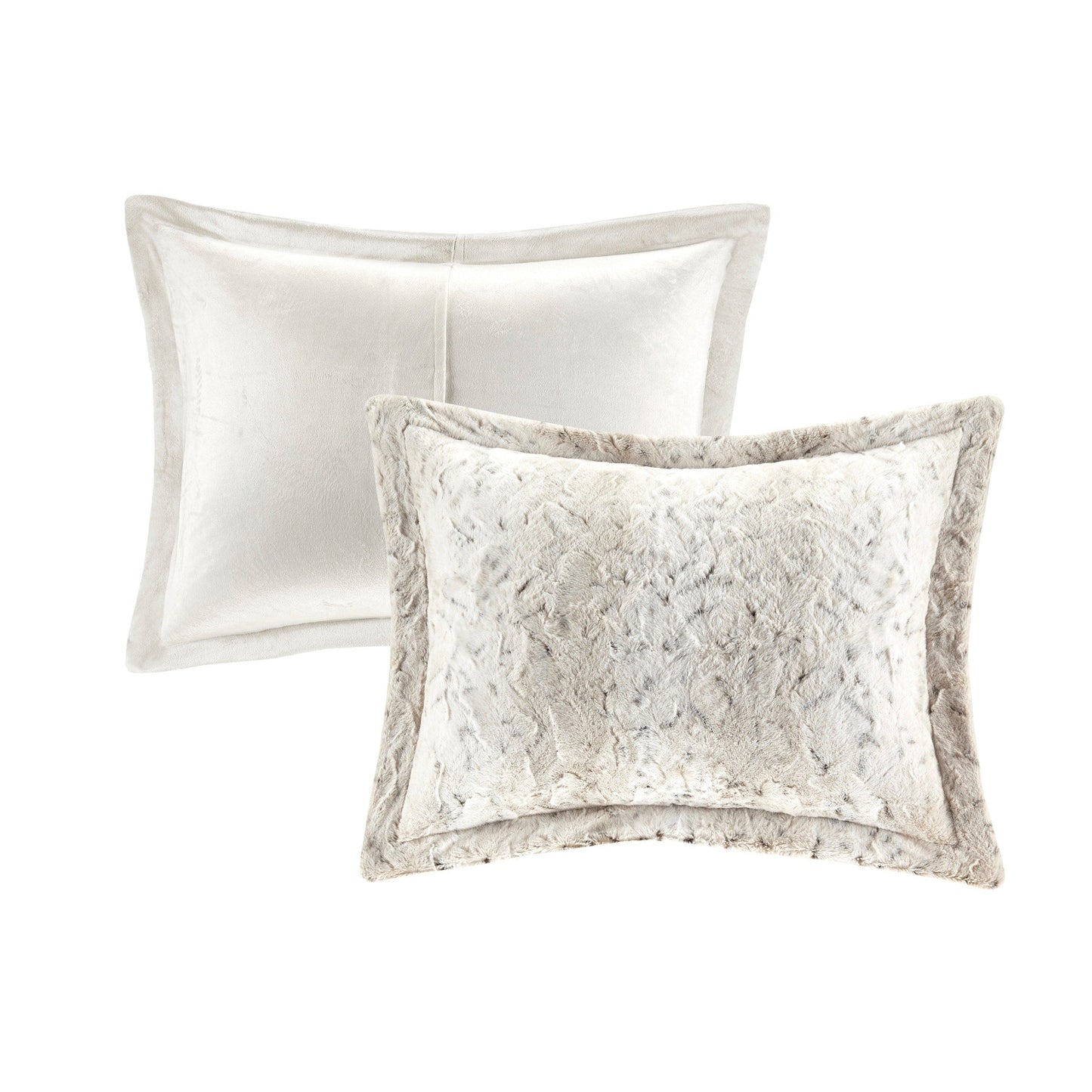 Madison Park Ensemble d'édredon en fausse fourrure Marselle