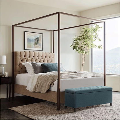 Banc de rangement capitonné Madison Park Sasha