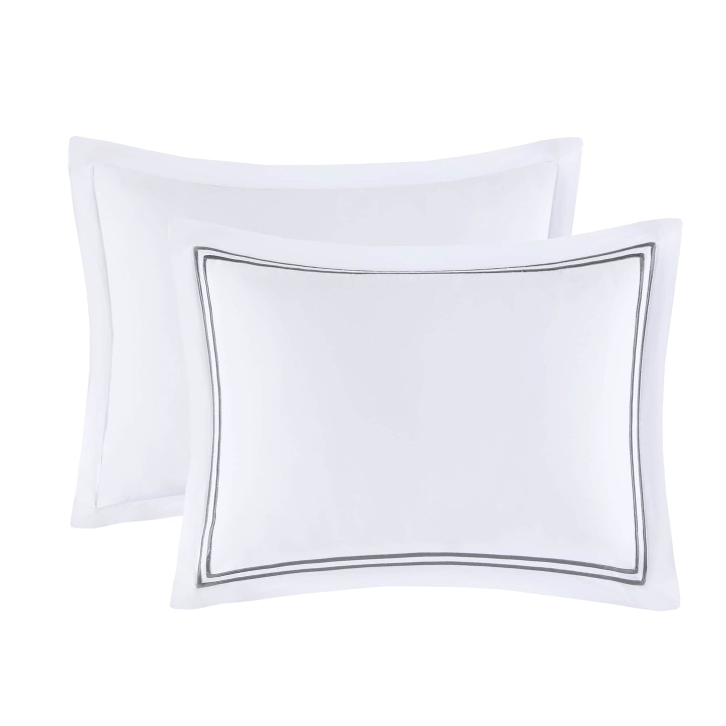 Parure de lit Madison Park Signature, collection de luxe, 500 fils au pouce carré, 100 % satin de coton brodé