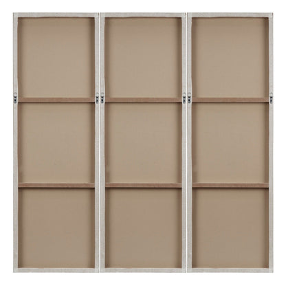 Ensemble de 3 triptyques peints à la main Madison Park Signature Sunburst en résine 3D