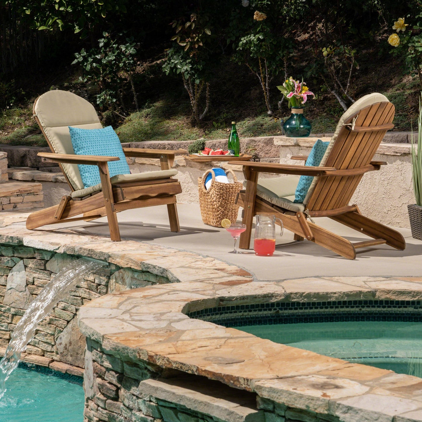 Coussins pour fauteuil Adirondack Malibu (lot de 2) par Christopher Knight Home