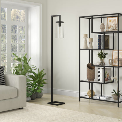 Lampadaire Malva de 67,75 cm de haut avec abat-jour en verre - 11 cm de large