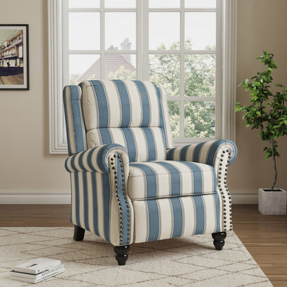 Fauteuils inclinables à dossier manuel avec garniture cloutée