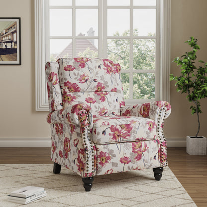 Fauteuils inclinables à dossier manuel avec garniture cloutée