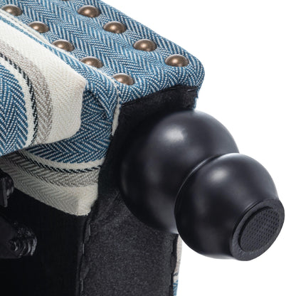 Fauteuils inclinables à dossier manuel avec garniture cloutée