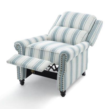 Fauteuils inclinables à dossier manuel avec garniture cloutée