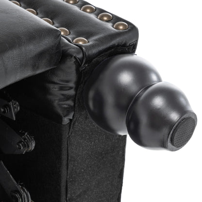 Fauteuils inclinables à dossier manuel avec garniture cloutée