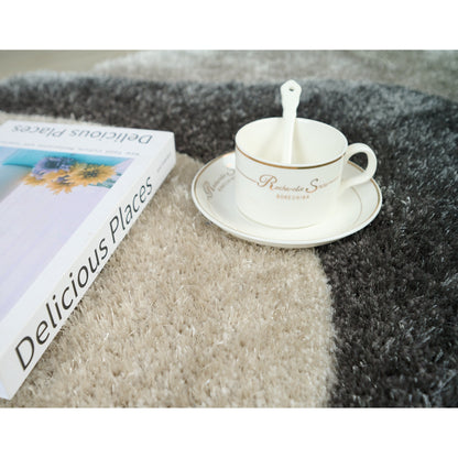 Tapis Mateos Shag à motif abstrait