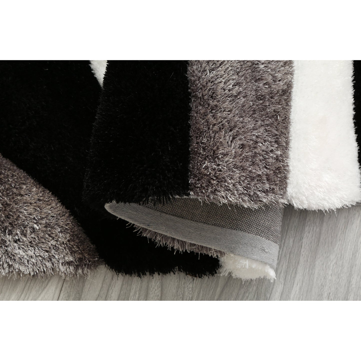 Tapis Mateos Shag à motif abstrait