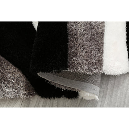 Tapis Mateos Shag à motif abstrait