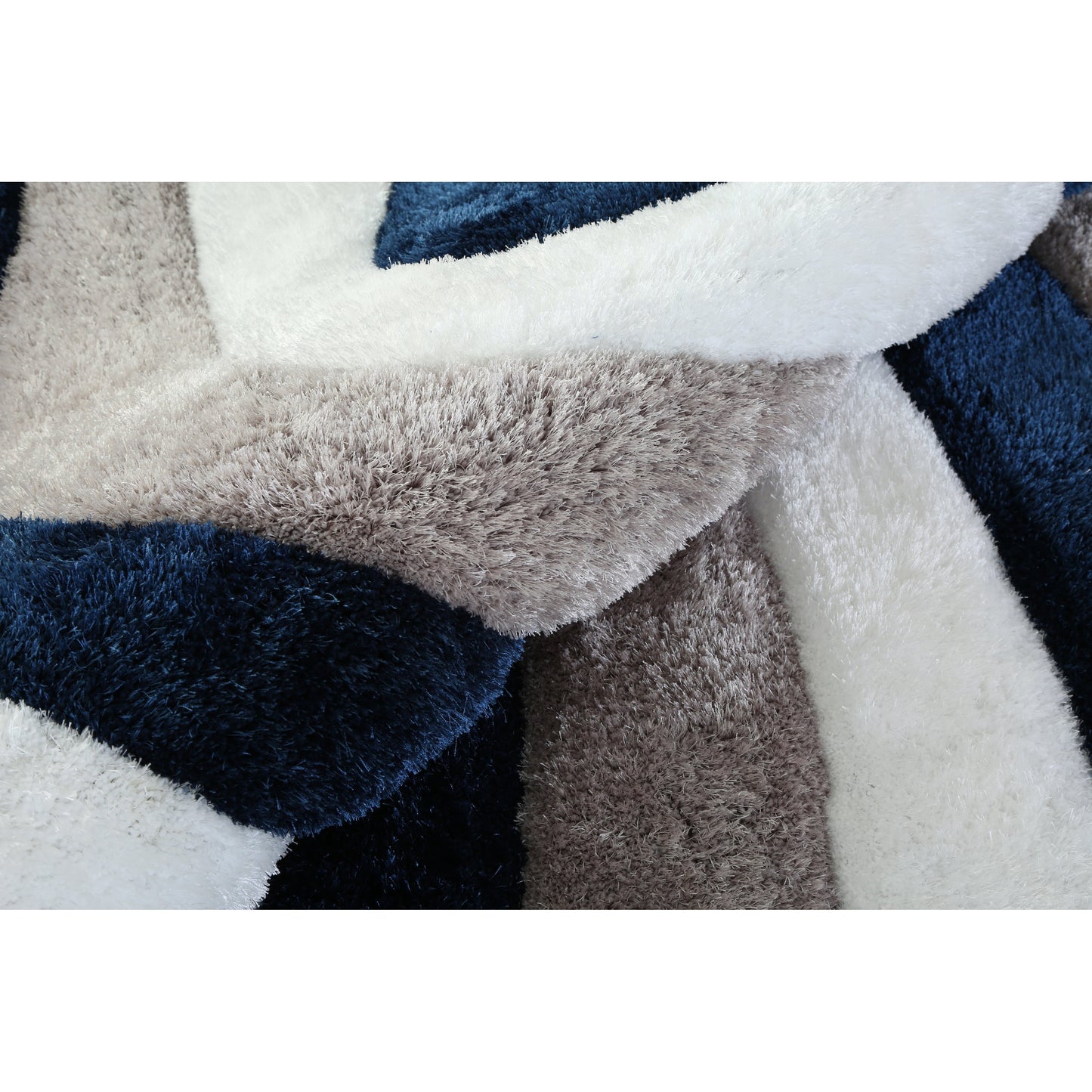 Tapis Mateos Shag à motif abstrait